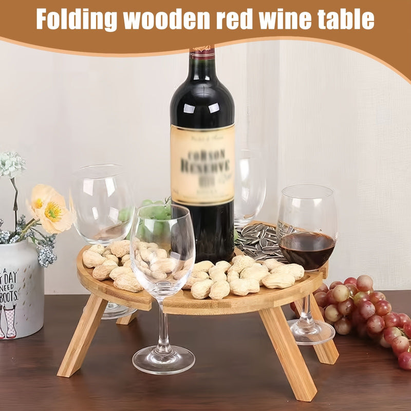 Mesa de Piquenique Dobrável de Madeira