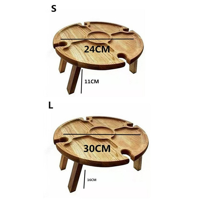 Mesa de Piquenique Dobrável de Madeira