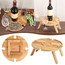Mesa de Piquenique Dobrável de Madeira